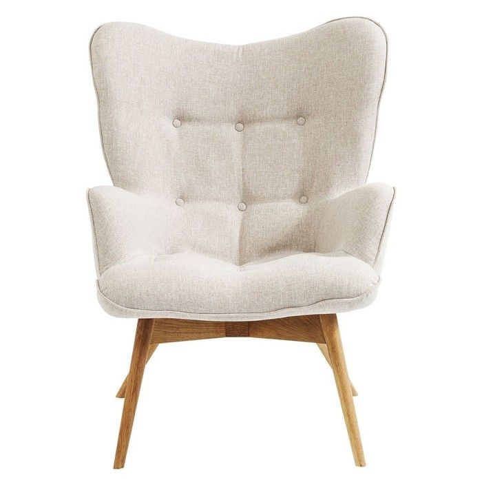 Fauteuil Vicky écru Kare Design Fauteuil Vicky écru Kare Design