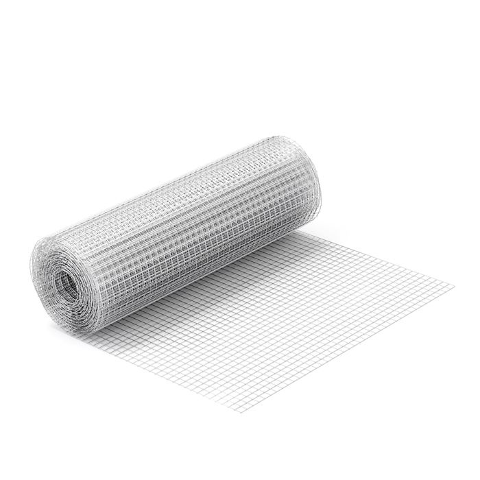 Comparer les prix de Grillage volière Acier galvanisé Maille carrée 19x19mm Rouleau 10m Hauteur 50cm Clôture Enclos