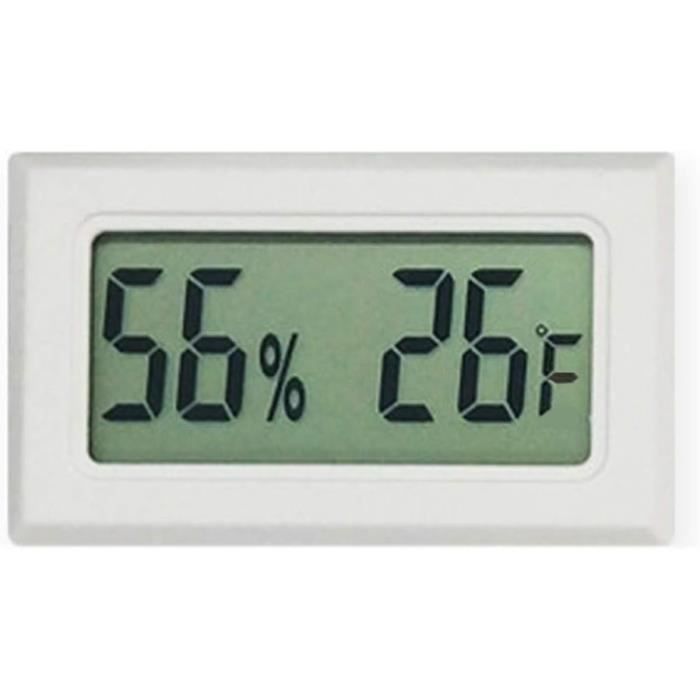 Mini Thermomètre-hygromètre Numérique LCD Pour Intérieur - Affiche Température Et Humidité, Design Compact