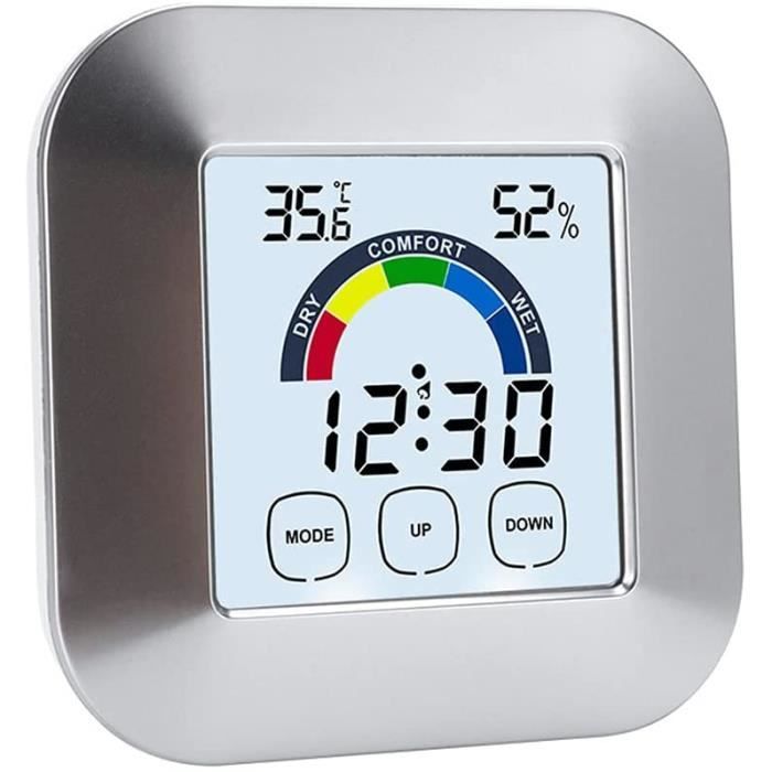 Mini thermomètre hygromètre numérique électronique à écran tactile pour  intérieur et extérieur 277