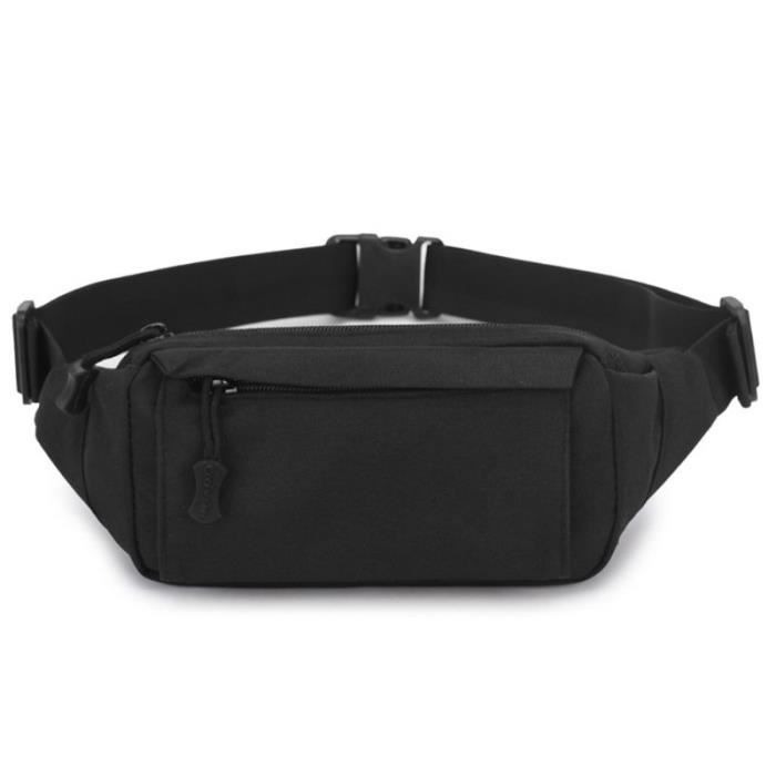 YiYunTE Sac à Bandoulière Demi-Lune Nylon Imperméable - Noir Pour Femme Et Homme