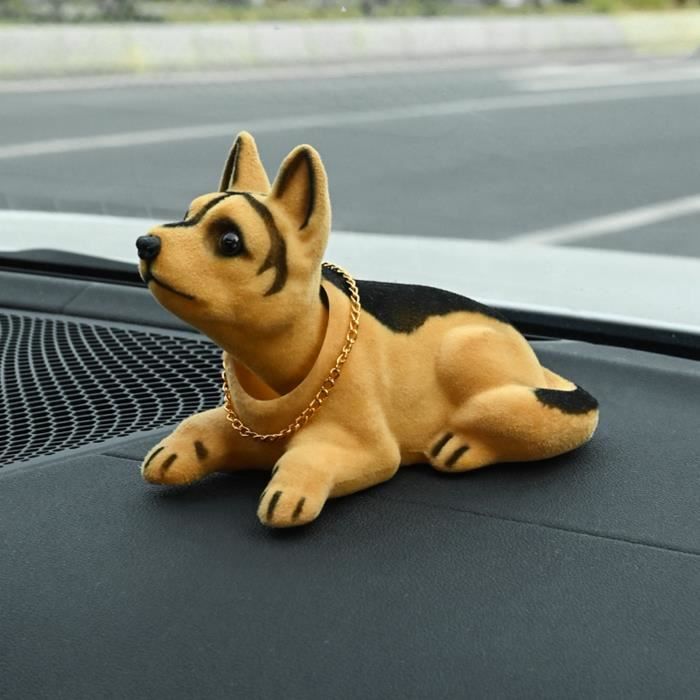 Bobblehead Chien Westie Hochant La Tête Pour Voiture - Décoration Tableau De Bord Résine Blanc Mignon