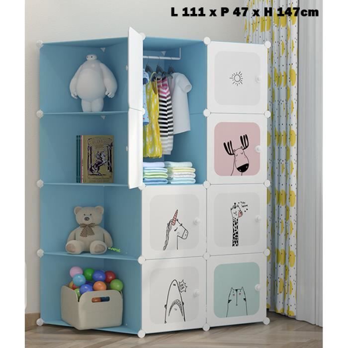Armoire Penderie Bleu Meuble Rangement Enfant Avec Motifs D Animaux 8 Cubes Cdiscount Puericulture Eveil Bebe Armoire Penderie Bleu Meuble Rangement Enfant Avec Motifs D Animaux 8 Cubes Cdiscount Puericulture Eveil Bebe