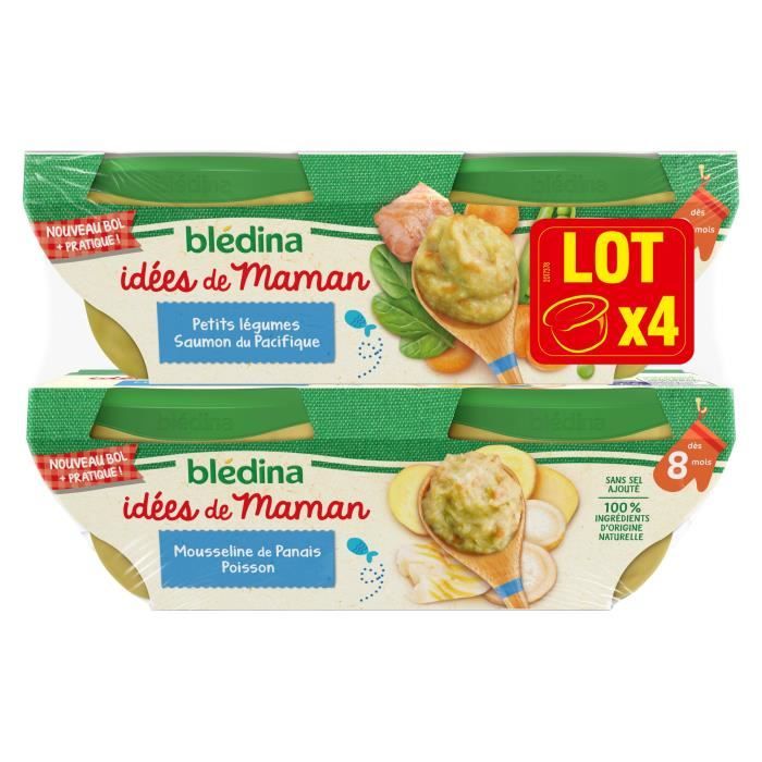 Bledina Idees De Maman Repas Pour Bebe Des 8 Mois Petits Legumes Saumon Mousseline De Panais Poisson 4x0g Achat Vente Plats Cuisines Bledina Idees De Maman Repas Pour Bebe Des Bledina Idees De Maman Repas Pour Bebe Des 8 Mois Petits Legumes Saumon Mousseline De Panais Poisson 4x0g Achat Vente Plats Cuisines Bledina Idees De Maman Repas Pour Bebe Des