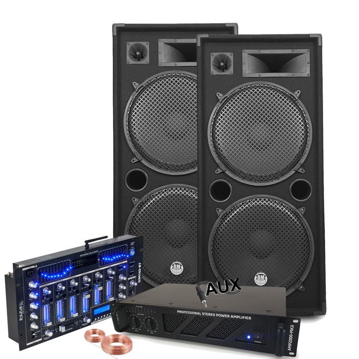BM SONIC Enceintes sono  DJ Soiree