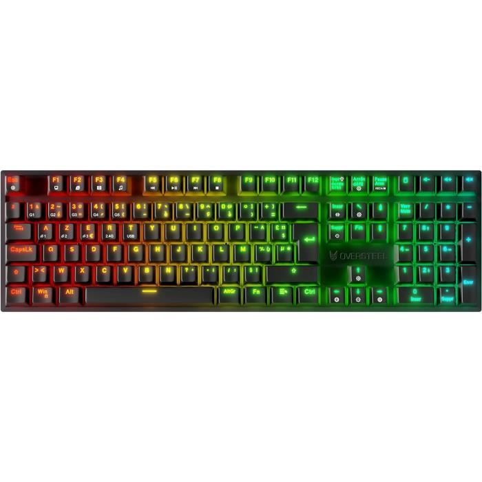 Clavier Gamer Azerty USB 7 Couleurs Rétro-Éclairé Q 4