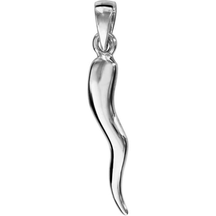 Pendentif Corne Porte-bonheur En Argent 925 - émail Rouge, Couronne Vintage, Charm Pour Bracelet Ou Collier - 5