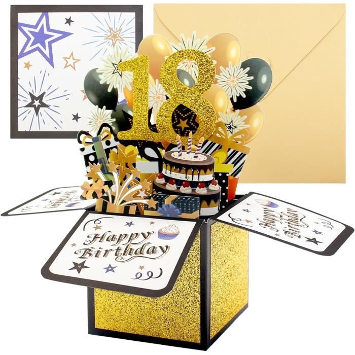 Tweal 3D Carte D'anniversaire,Cartes De Vœux Anniversaire