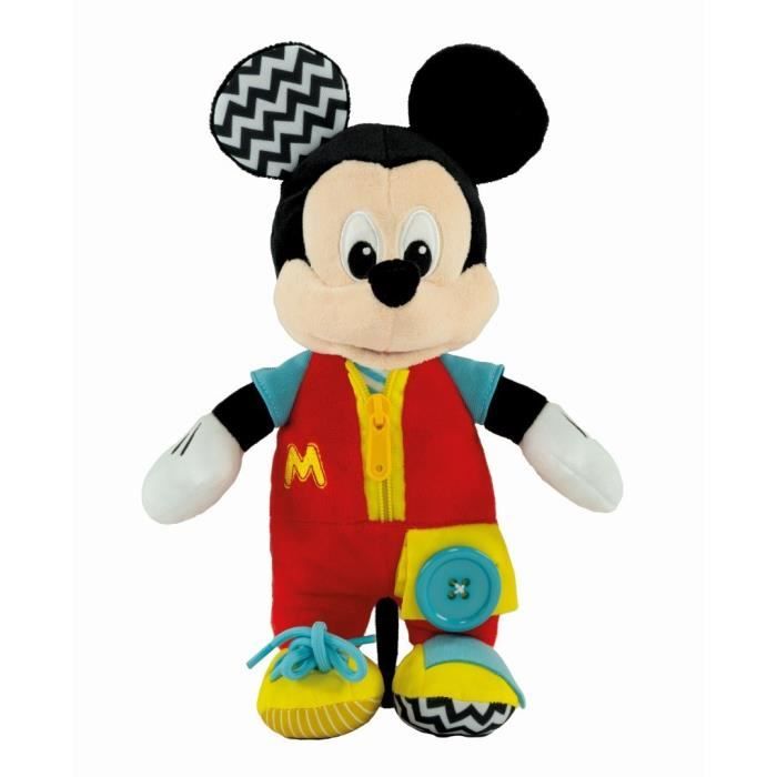 Clementoni - Montessori - Baby Mickey - Peluche à Habiller