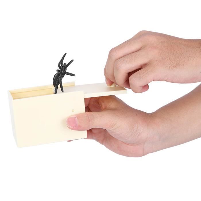 ZTBFHLZQ Lot de 2 boîtes en bois d'araignée, boîte à farces en bois pour enfants et adultes, Halloween, cadeaux de fête ZTBFHLZQ Lot de 2 boîtes en bois d'araignée, boîte à farces en bois pour enfants et adultes, Halloween, cadeaux de fête