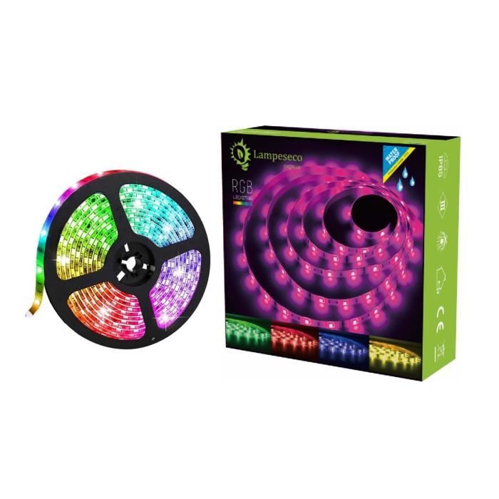 Bande LED 3m multicouleur RGB pour un éclairage décoratif. - Cdiscount ...