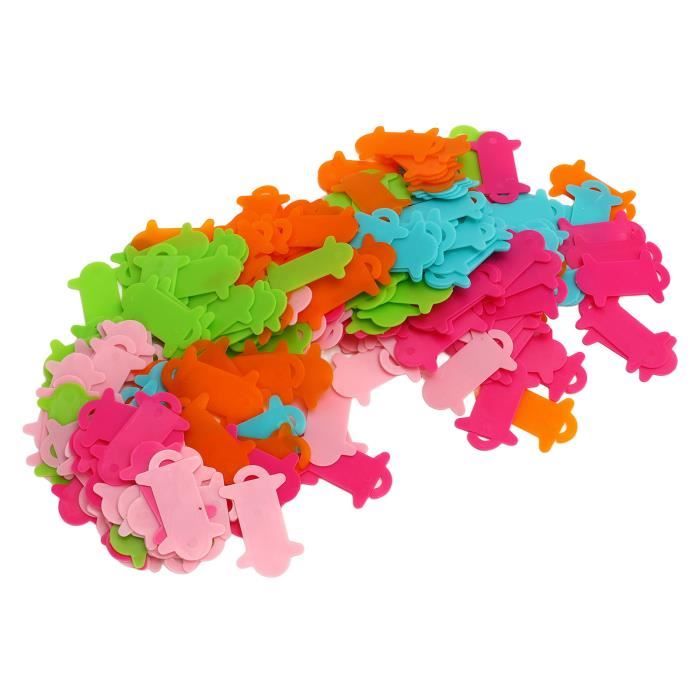 VILLCASE Lot de 36 bobines de fil en plastique pour machines à broder