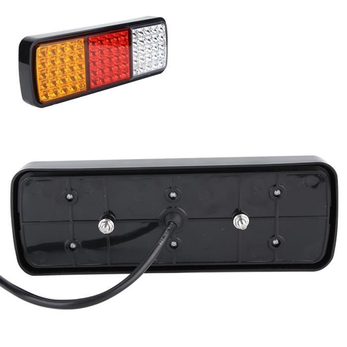 Feux LED étanches Feux Arrière Remorque LED NWpangu - 2 Pièces - 57 LEDs - Stop, Clignotant, Recul - Étanche IP67 - 24V Feux Arrière Camion