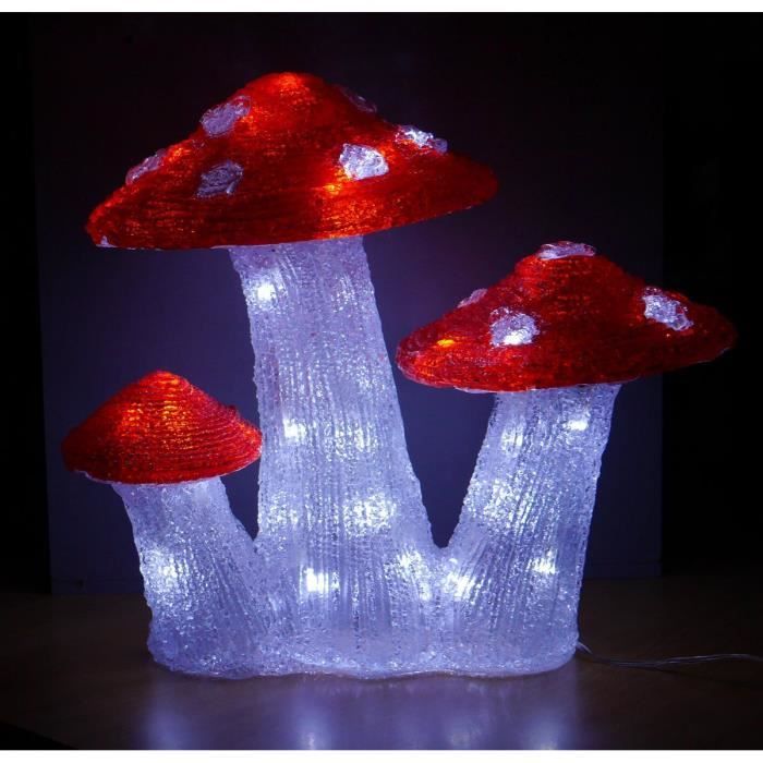 DECO NOEL EXTERIEUR LUMINEUX CHAMPIGNONS - Cdiscount Maison