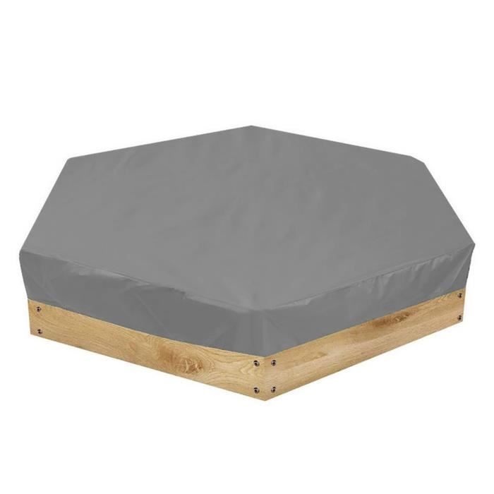 Housse de bac à Sable avec Cordon de Serrage, Bâche bac à Sable 150x150cm, Bache