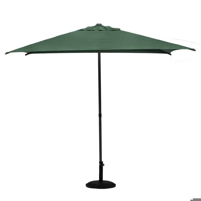 Parasol Droit Carré Hespéride SOYA Grenade - 250x250x229cm, Mât 38mm