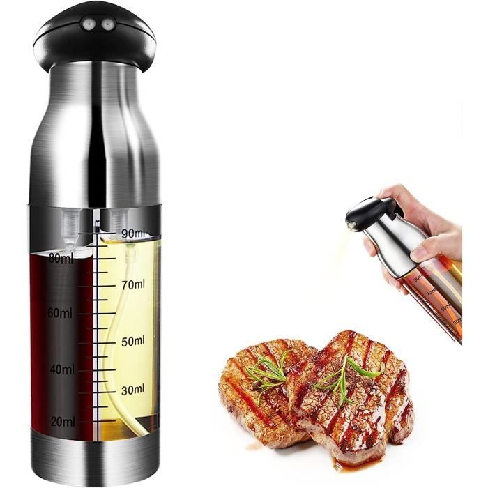Pulvérisateur Huile Spray à Huile Cuisine 600 Ml - Bouteille Verre Résistant - Pulvérisation Uniforme - Pour Cuisson, Barbecue, Salades Cuisson Basse Calorie