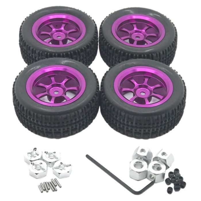 Pneus RC 1/12 Pour Wltoys 12428 12423 – Set De 4 Roues En Caoutchouc Large, Haute Performance, Stabilité