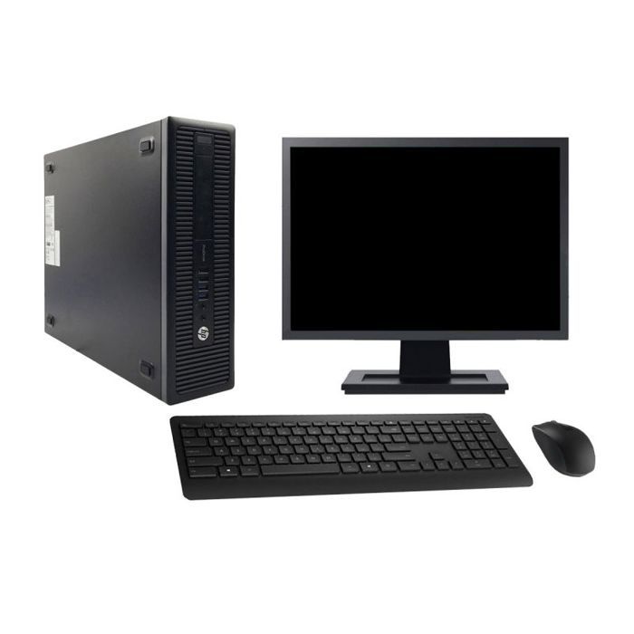 PC HP ProDesk 600 G1 SFF Ecran 27 Core i7-4790 RAM 16Go SSD 2To Windows 10 Wifi - Hewlett packard