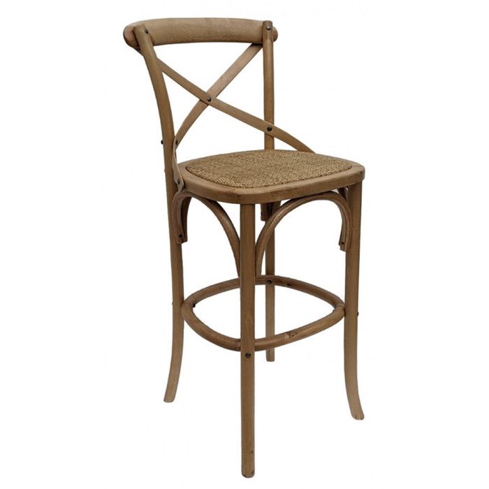 Chaise haute bistrot - Bois - Beige - Interiors Chaise haute bistrot - Bois - Beige - Interiors