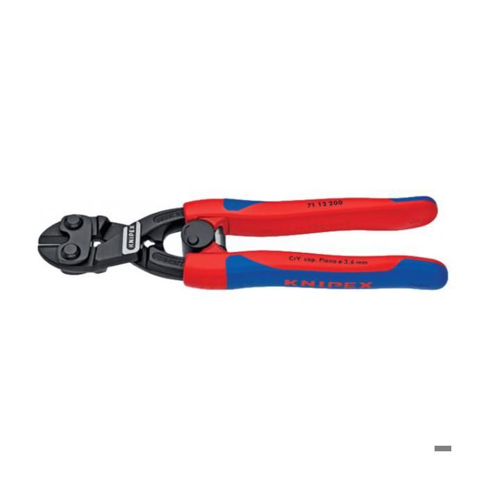 Coupe-boulons compact Knipex 200 - Marque KNIPEX - Capacité de coupe 3.6mm - Rouge