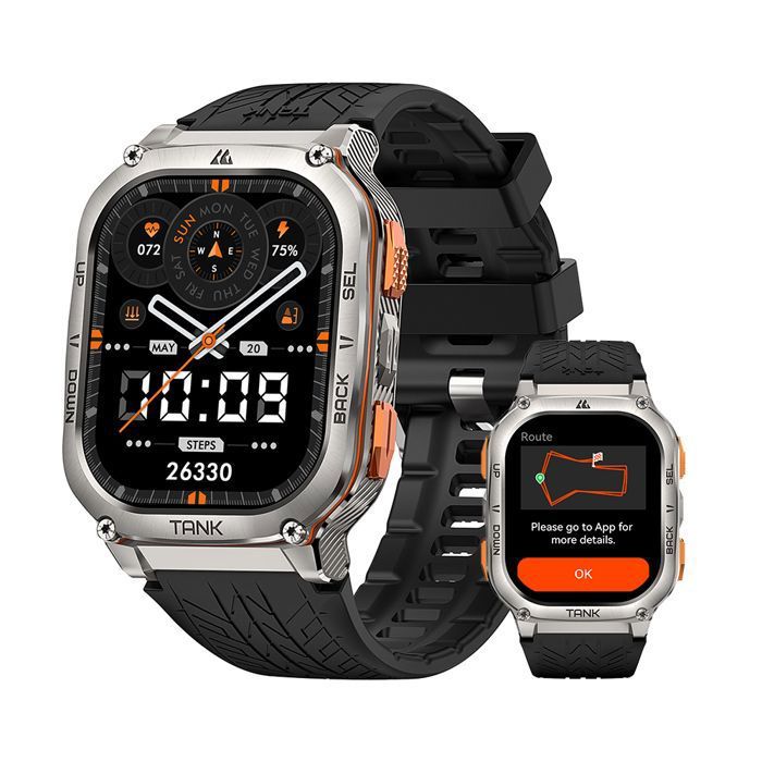 KOSPET M3 Ultra Montre Connectée homme Montre Sport GPS 40+ jours 50m Etanche Tracker dActivit Répondreappeler Sommeil
