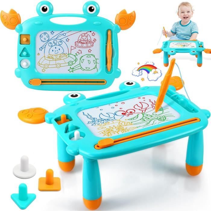 Tableau à Dessin Magnétique SES Creative - Avec Stylo Et Tampons, Portable, Pour Enfants, Effaçable Et Réutilisable