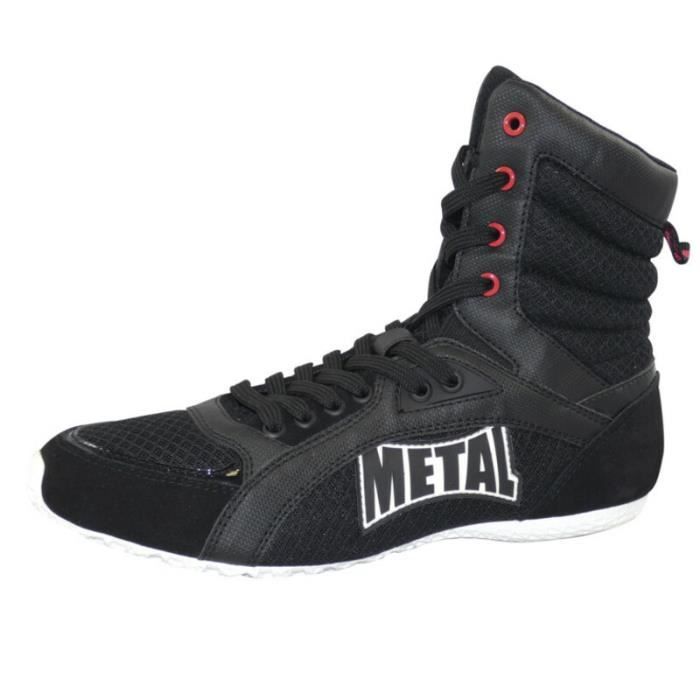chaussures de boxe de boxe haute metal boxe viper iv - noir - 37