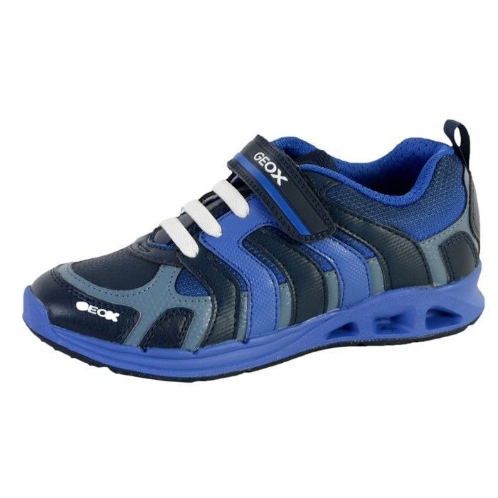 Geox Basket Geox  Garçons J Dakin B.C - PRINT.DBK+TEXT - Navy/Royal