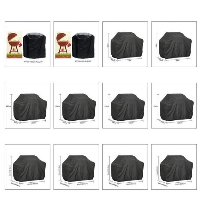 Housse De Protection Pour Kayak En Tissu Oxford 210D - Taille 5,1 à 5,5 M, Noir, Bord élastique, Anti-poussière Et Pluie