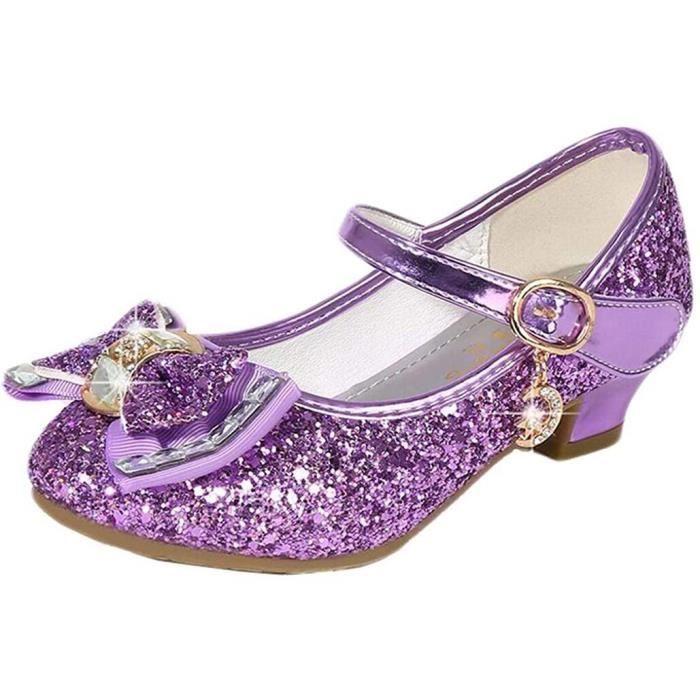 Chaussures Talon de Princesse Fille Violet Tailles 26 38