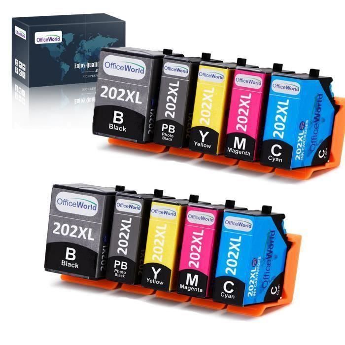 Cartouche encre EPSON EXPRESSION PREMIUM XP-6105 compatible Epson 202XL - 2  Noir 2 Photo Noir 2 Cyan 2 Magenta 2 Jaune - Cdiscount Informatique