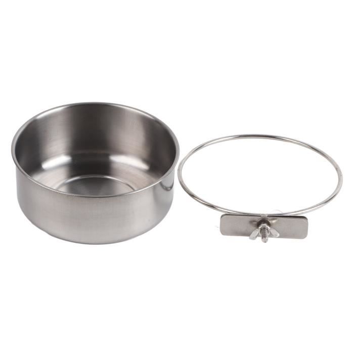 Tfwadmx Lot De 2 Bols à Eau Pour Cage à Oiseaux - Pour Perruche, Gris Africain, Conure, Calopsitte, Inséparable, Perruche, Chinchilla