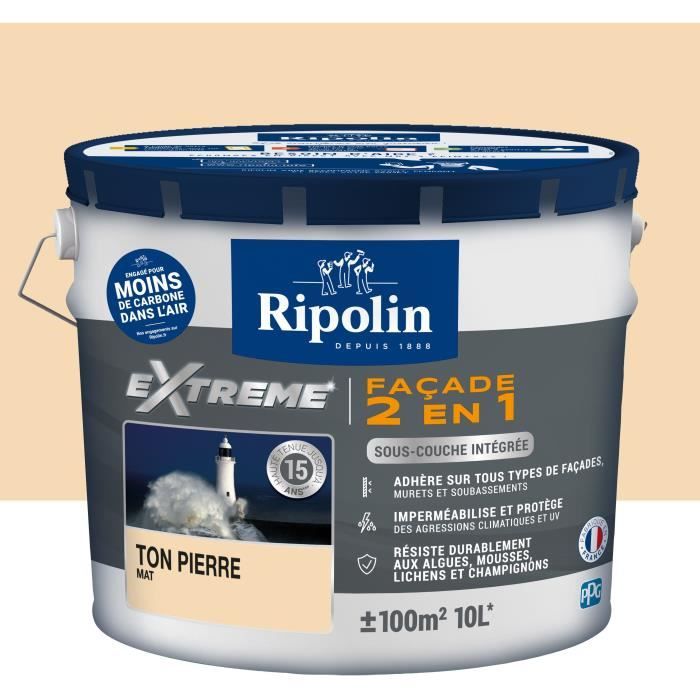 RIPOLIN PROTECTION EXTREME FACADE TON PIERRE Mat 10 L