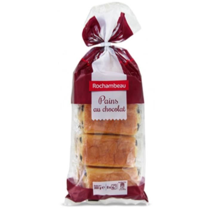 Pain au Chocolat Longue Conservation 8 pièces 360g Rochambeau 1 paquet Cdiscount Au quotidien