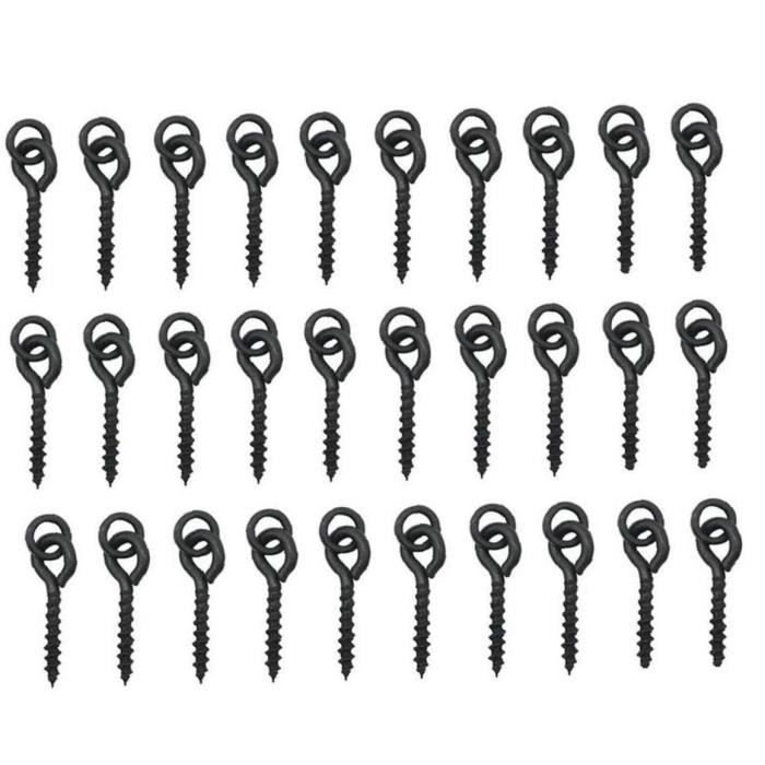 PATIKIL 10 Pcs Manche Pivotant 3 Voies 84lb Acier Inox Croix Ligne Pêche - Noir