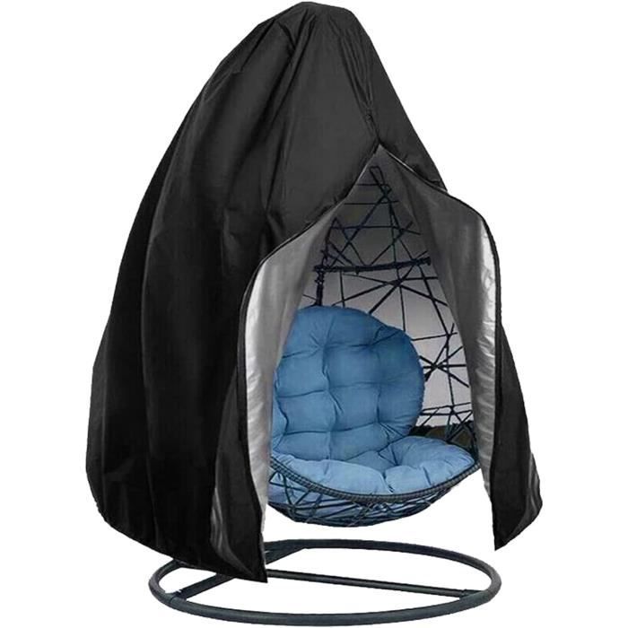 Housse de Chaise Suspendue Oeuf Suspendu Exterieur Jardin Bache de Protection 210D Oxford-Tissu