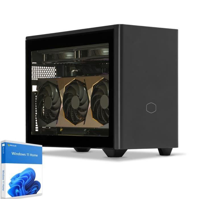Sedatech Mini PC Gamer Watercooling ITX • AMD Ryzen 5 • RTX4060Ti • DDR5 • SSD .2 • Windows 11 - vue 1