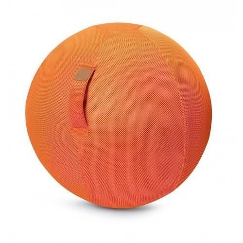 sitting ball - sitting point - mesh orange - 100% polyester - 100% pvc sans phtalates - bureau