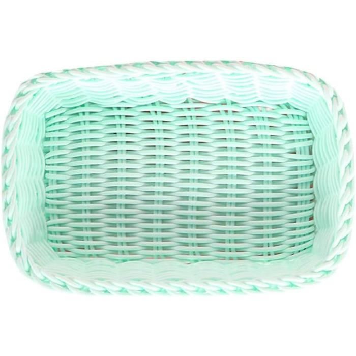 Paniers De Rangement Avec Couvercles En Osier - Empilables, Pour Salle De Bain, Salon, Cuisine, Organiseur Étagère - 3