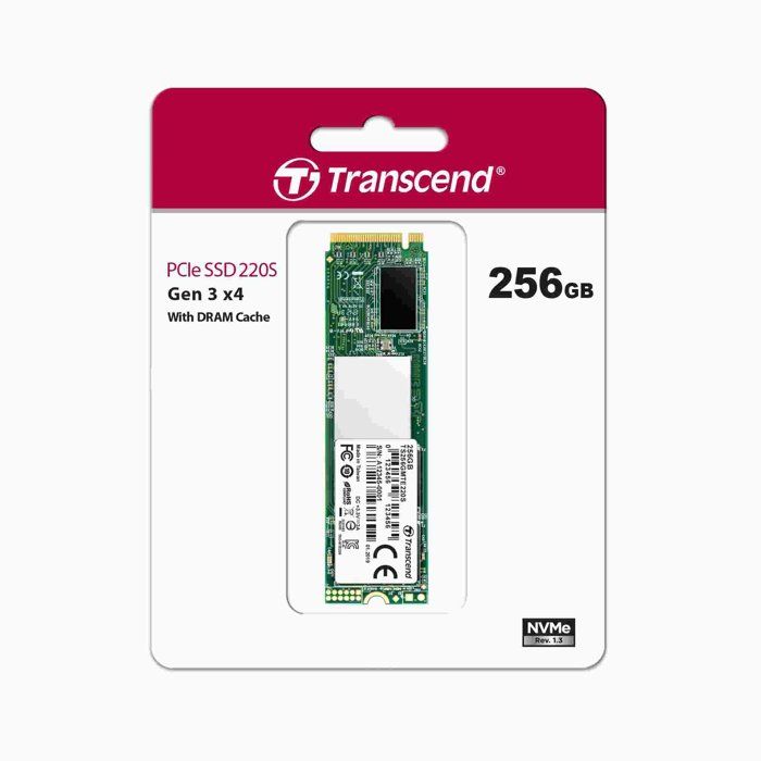 Disque SSD interne TRANSCEND 220S - 256 Go - M.2 2280 - PCIe 3.0 x4 (NVMe)