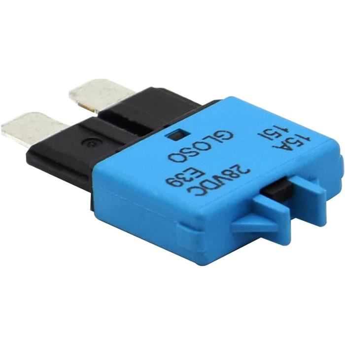 Disjoncteur Lame 5-30A Réarmable Manuel - 12V/28V DC - Pour Auto, Marine, Rallye - Neuf