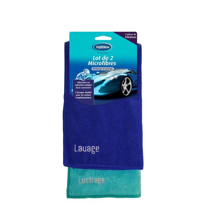 Lot de 2 Microfibres Triplewax - Produits d'entretien - SCOOTEO