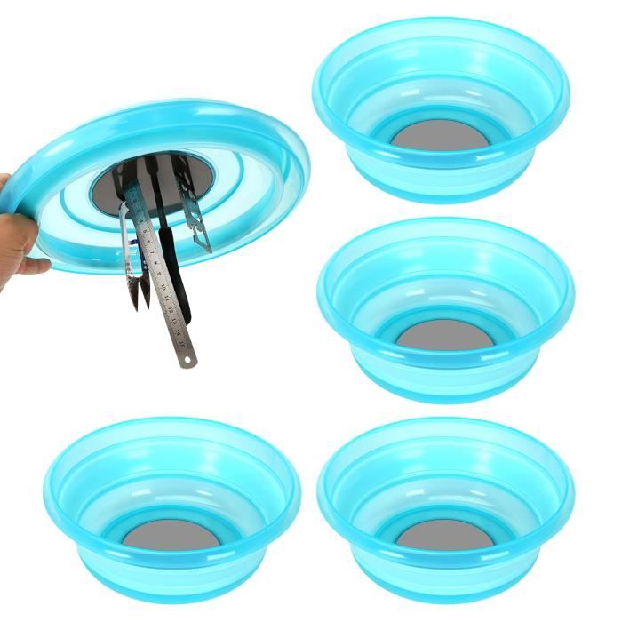 Set De 3 Plateaux Pliables Magnétiques DURATECH - Silicone, Bleu, Pour Outils Et Petites Pièces