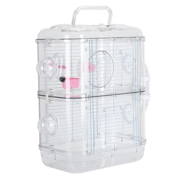 Comparer les prix de VGEBY cage de hamster à double couche VGEBY Cage de hamster Cage à Hamster Double couche en fil de fer, animalerie cage 2 couches