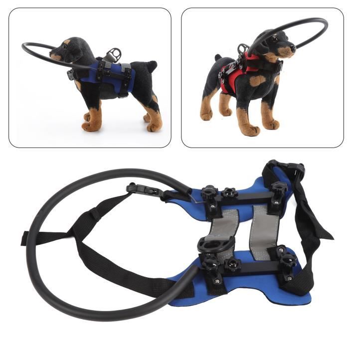 Meilleurs prix pour VGEBY anneau anti-collision pour animaux de compagnie Harnais à anneaux pour chien aveugle, anneau animalerie produits Bleu M