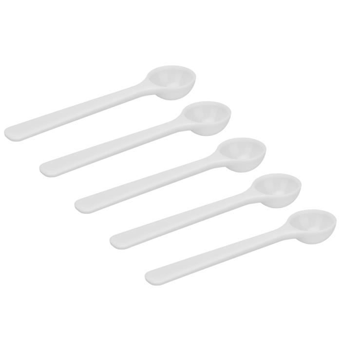 Cuillères Mélange 19cm 10 Cuillères En Plastique Longues Réutilisables - 19cm - Colorées - Pour Cuisine, Café, Œufs - OWLMATE Cuillere Plastique Jetable