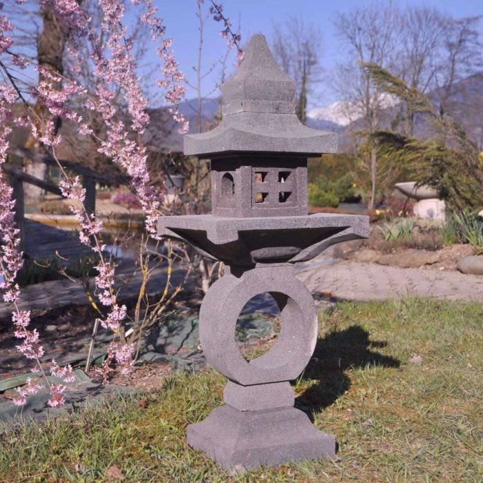 Lanterne de jardin japonais deco zen 50 cm