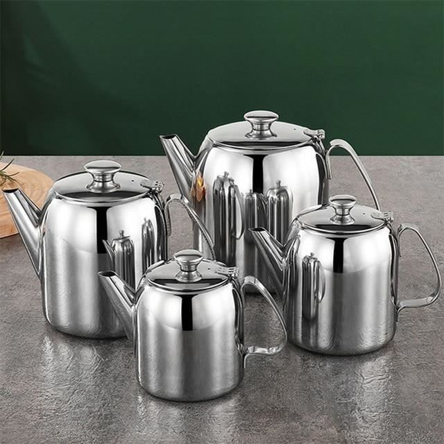 Théière Alessi A402/90 En Acier Inoxydable 90cl - Design Professionnel, Bec Coupe-gouttes