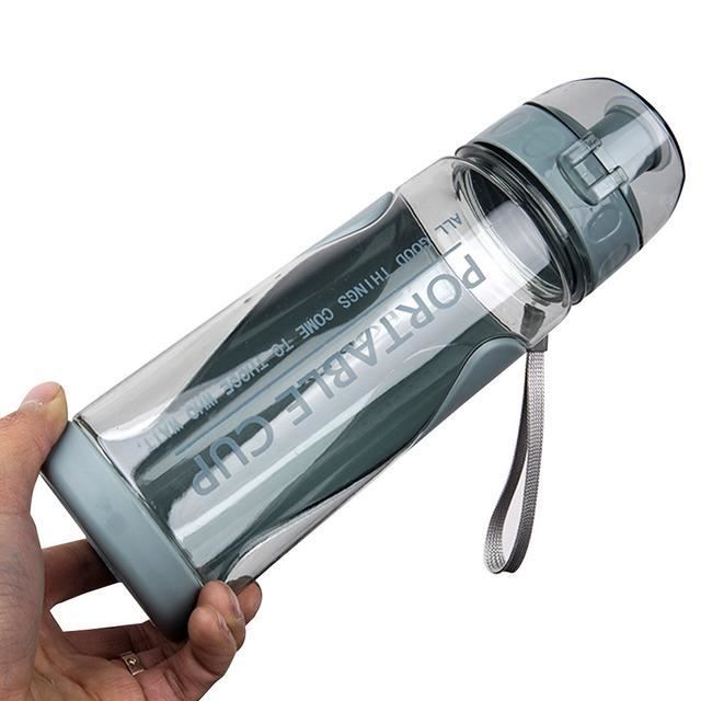 Gourde Plate 500 Ml – Portable, Sans BPA, En Tritan – Parfaite Pour Le Sport, La Rando Et Le Quotidien